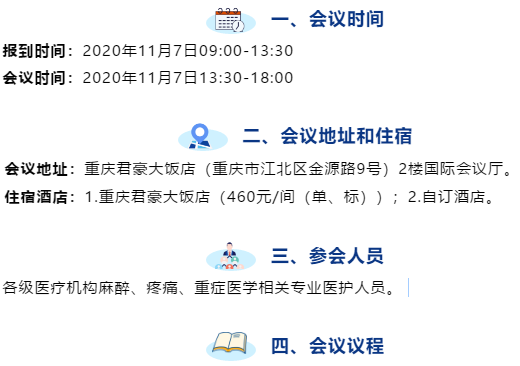 通知｜重慶市企業(yè)醫(yī)院協(xié)會麻醉專委會2020年學術(shù)年會